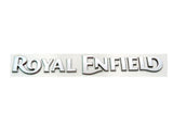 High Quality Silver Vinyl Logo Tank Sticker Set Fits Royal Enfield - Vintage Tanks Online