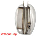 Stainless Steel 304 Grade Fuel Petrol Tank Without Cap Fits Vintage 1950s Royal Enfield - Vintage Tanks Online